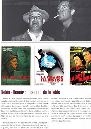 Gabin-Renoir : un amour de la table